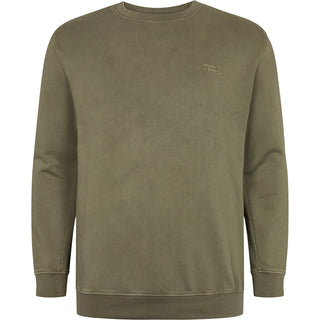 North 56°4 / North 56Denim North 56Denim Rough Garment Dyed Sweat Sweatshirt 0659 Dusty Olive Green