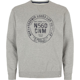 North 56°4 / North 56Denim North 56Denim logo sweat TALL Sweatshirt 0050 Grey Melange