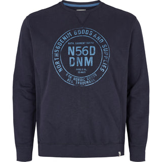 North 56°4 / North 56Denim North 56Denim logo sweat TALL Sweatshirt 0580 Navy Blue