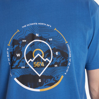 North 56°4 / North 56Denim North 56°4 Printed T-shirt TALL T-shirt 0583 Manaco Blue