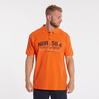 North 56°4 / North 56Denim North 56°4 polo w/big embroidey TALL Polo SS 0200 Orange
