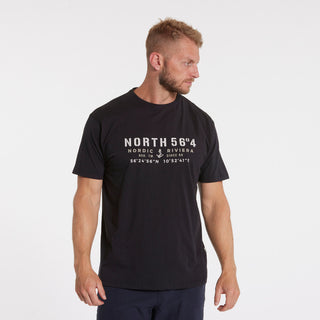North 56°4 / North 56Denim North 56°4 printed t-shirt TALL T-shirt 0099 Black