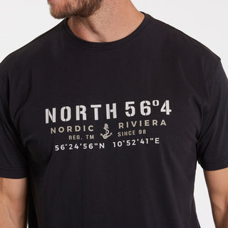 North 56°4 / North 56Denim North 56°4 printed t-shirt TALL T-shirt 0099 Black