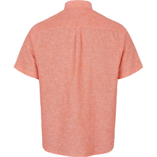 North 56°4 / North 56Denim North 56°4 unicolor linen shirt SS Shirt SS 0200 Orange